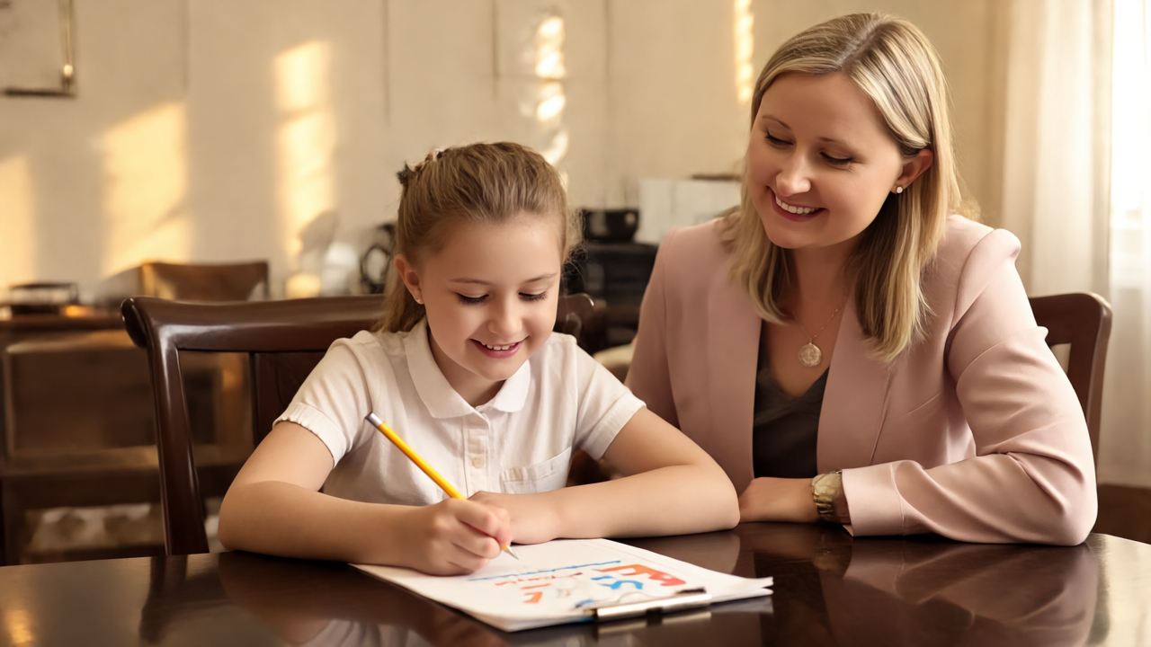 Educational support session with student and psychologist